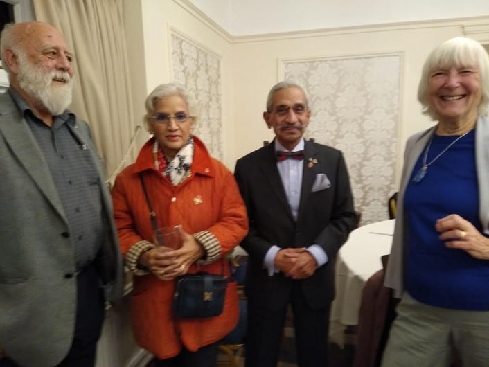 Dr Mohan and his wife and Owen and Anne Gates