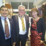 Mayor Caroline Stock and Richard Stock with Colin Luke