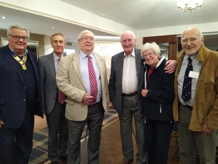 Peter Cragg with Barnet Rotarians